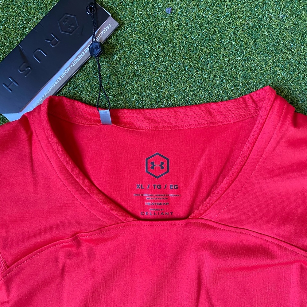Under Armour Rush Compression Shirt Red - Picture 2 of 4